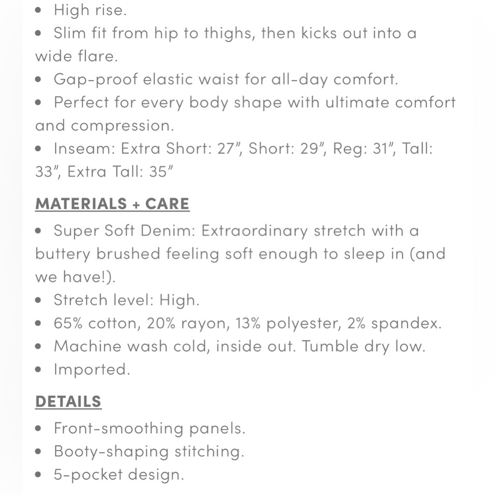 Torrid Bombshell Flare High-Rise Elastic Waist Soft Denim Jeans 24R - Picture 3 of 12